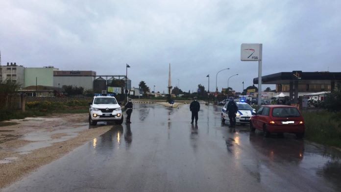 Posto di blocco Mazara del Vallo