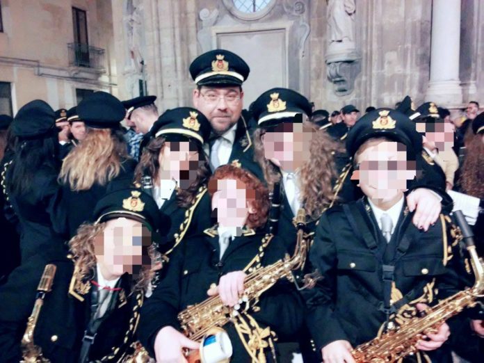 Mario Tarantino pixellata Banda Città di Trapani